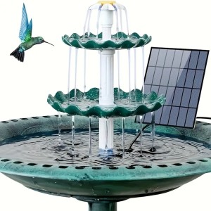 3-Tier Solar Bird Bath Fountain